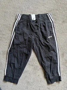 Adidas Mid Rise Capri Jogginghose Medium 12-14 Schwarz Damen - Bild 1 von 5