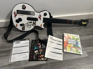 Nintendo Wii Guitar Hero Gibson Les Paul Inalámbrico Rojo Octano y Banda Hero Juego - Imagen 1 de 14