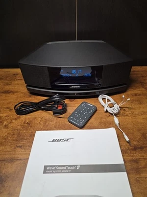Bose Wave IV SoundTouch Espresso Black FM DAB CD Tap On/Off  WiFi Bluetooth  - Image 1 of 4