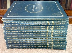 1958 Basic Library of the WORLD’S GREATEST MUSIC No. 1-14 Vinyl Album Set - Picture 1 of 9