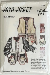 ReVisions Diane Ericson Pattern #104 Java Jacket & Vest Sizes XS - XXL Uncut - Picture 1 of 2