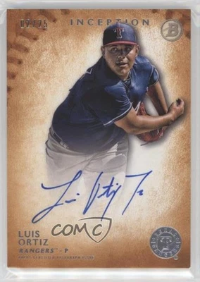 2015 Bowman Inception Prospect Auto Laranja /25 Luis Ortiz #PA-LO Auto - Imagem 1 de 2