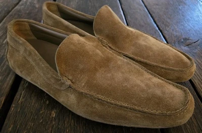 Hugo Boss Gamuza Tostado Mocasines Zapatos de Conducción Sin Cordones Para Hombres 12 Usados en Excelente Condición  Foto 1 de 4