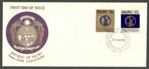 AOP Nauru # 182-183 1978 Asian Parliamentary Union Nauru FDC First Day cover - Picture 1 of 1