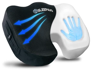 Cuscino seduta sedia ufficio coccige e sciatica cuscino antidolorifico supporto extra - Foto 1 di 6