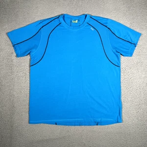 Tasc Shirt Mens XXL Blue Bamboo Blend Stretch Performance Running Gym Workout - Picture 1 of 10