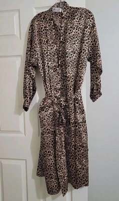 Bata Vintage Bloomingdale’s Leopardo Estampado Animal Excelente Estado Talla Única Foto 1 de 4