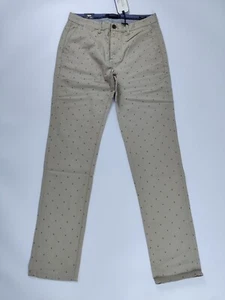 Scotch & Soda Hose Herren Chino Stuart beige Regular Slim Fit Muster Stickerei - Imagen 1 de 6