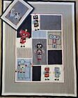 Pottery Barn Kids  Twin Quilt and Sham Robots