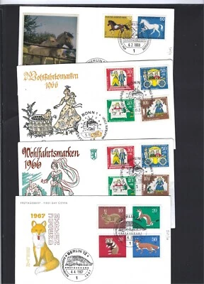 GERMANY- COVERS-BUNDES POST-BERLIN-SELECTION of 41-FDC-1960 ISH-F-VF-#202 - Image 1 of 4