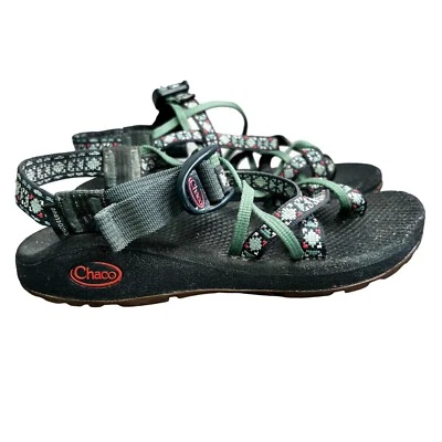 Sandalias Chaco Yampa Talla 6 Mujer Verde Punta Ajustable Lazo Foto 1 de 4