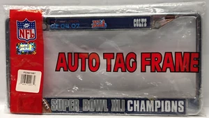 NFL Indianapolis Colts Super Bowl XLI Champions Chrome Auto License Plate Frame - Picture 1 of 6