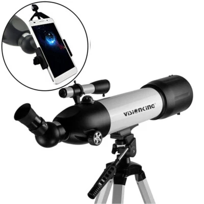 Visionking 700x90 mm Astronomical Telescope Refractor 234x Tripod Phone Adapter - Image 1 of 4