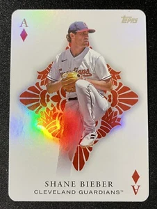 2023 Topps All Aces Shane Bieber #AA-15 Cleveland Guardians Asso di diamanti - Foto 1 di 2