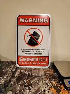 Vintage Neighborhood Watch Sign 18" X 12 - Picture 1 of 2