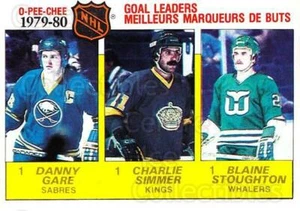 1980-81 O-Pee-Chee #161 Charlie Simmer, Danny Gare, Blaine Stoughton - Picture 1 of 1