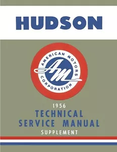 1956 Hudson Shop Service Repair Manual Book Supplement - Picture 1 of 1