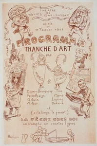 Programme Tranche d'art au Théâtre folies des Gay-Lussac 1911 Lebègue - Picture 1 of 4
