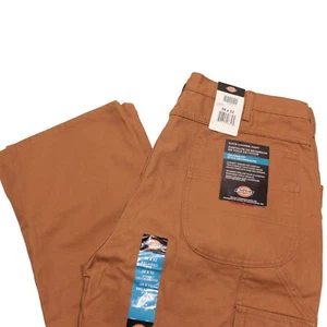 Dickies Duck Logger Pants Mens 38 x 32 Brown NWT Carpenter Work Utility - Picture 1 of 4