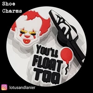 Shoe Charms "You'll Float Too" Charms Set of 3 - Picture 1 of 2