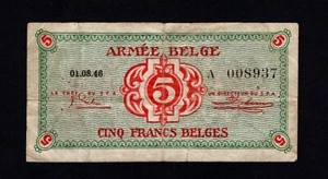 Belgium 5 francs 1946 * P:M3 * VF * - Picture 1 of 2