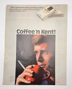 Kent Zigaretten Vintage Printwerbung 70er Coffee N Kent Micronit Filtertabak - Bild 1 von 6