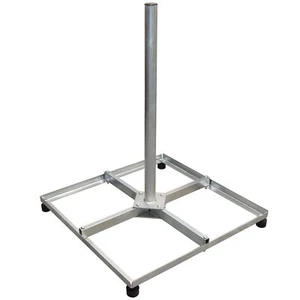 Balkonständer Stahl Holland mit Mast 4x30x30 75cm Sat Schüssel Flachdachständer - Afbeelding 1 van 3