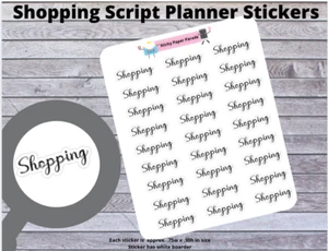 Shopping Planner Stickers #18(2) / Planner Stickers / Journal Stickers - Picture 1 of 2