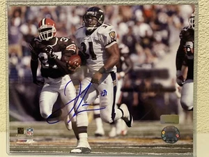 Jamal Lewis Signed Baltimore Ravens 8x10 Photo GA - Picture 1 of 5