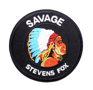 SAVAGE STEVENS FOX EMBROIDERED PATCH IRON/SEW ON 3-1/2" FIREARMS GUNMAKER RIFLES - Bild 1 von 2