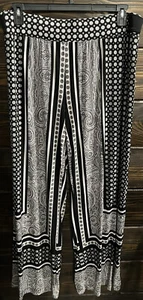 INC Internacional Concepts Wide Leg Pants Size 2X Color Black/ Multicolor - Picture 1 of 6