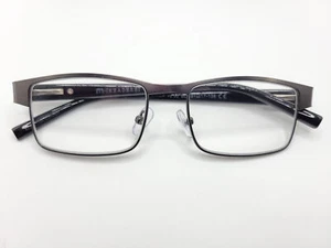 M Readers Birch Black Gunmetal Gray Rectangular Reading Glasses +2.00 Strength - Picture 1 of 4