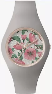 Ice-Watch Flower Romance Medium Damenuhr Silikon ICE.FL.ROM.U.S.15 Grau Neu OVP - Bild 1 von 4