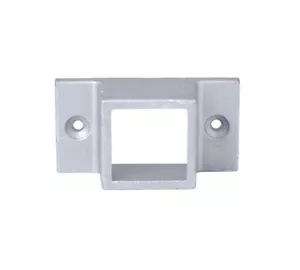 Aluminio CUADRADO DOBLE BRIDA SOPORTE DE MONTAJE EN PARED 1′′ X 1′′ NW280-SBL - Sin pintar - Imagen 1 de 1