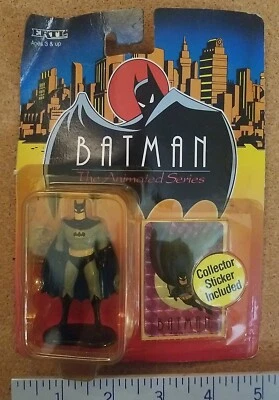 Figura de metal fundido a presión de Batman serie animada Ertl con pegatina de coleccionista 1992 nueva en caja Foto 1 de 4
