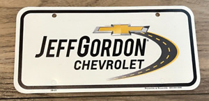 JEFF GORDON CHEVROLET, Plastic Dealership License Plate (Wilmington, N.C.) New
