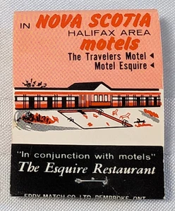 EMPIRE RESTAURANT MOTEL NOVA SCOTIA HALIFAX CANADA ADVERTISING MATCHBOOK COVER - Picture 1 of 10