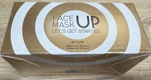 D'Care Face Up Mask 2 Pk Let’s Get Started 2 pack NEW & SEALED exp 5/24 - Picture 1 of 4