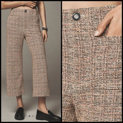 Maeve Colette Cropped Wide-Leg Pants Tweed Edition Size 27 Petite 4 Small - Image 1 of 4