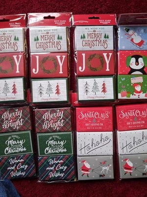 Lote de 8 Pacotes Porta-Cartões Presente de Férias Wondershop 3 Pacotes Novo Selado Fr Shp - Imagem 1 de 4