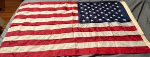 Vintage Annin & Co. NYL-GLO Flown American Flag - Made in USA 59 x 35 inches - Picture 1 of 4