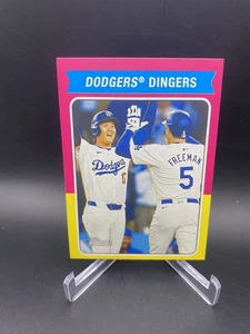 2024 Topps Heritage High Number - #CC-10 Dodgers Dingers Ohtani/Freeman Combo - Picture 1 of 2