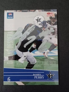 Bobby Perry firmato 2008 Donruss - Dallas Desperados, Prairie View A&M - autografato - Foto 1 di 1