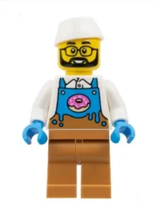 Lego Minifigure Donut Truck Vendor CTY1860 - Picture 1 of 1