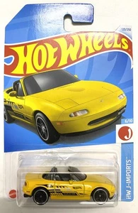 Hot Wheels 2024 120/250 HW J-Imports JDM '91 Mazda MX-5 Miata Yellow MOSC - Picture 1 of 1