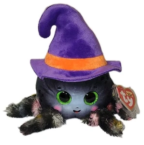 Ty Beanie Boos WEAVER the Halloween Spider (6 Inch) NEW MWMTs Stuffed Animal Toy - Picture 1 of 8