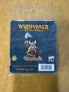 Warhammer Old World - Dwarfen Mountain Holds Dwarf Queen Helga - Metall OOP NEU - Bild 1 von 2
