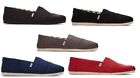 TOMS Man's Alpargata Recycled Cotton Canvas Loafer Shoes 100 % Original New