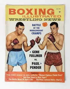 July 1961 Boxing Illustrated And Wrestling News magazine Fullmer vs Pender - Picture 1 of 9