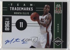 2011-12 Panini Limited Team Trademarks Signatures /49 Monta Ellis #9 Auto